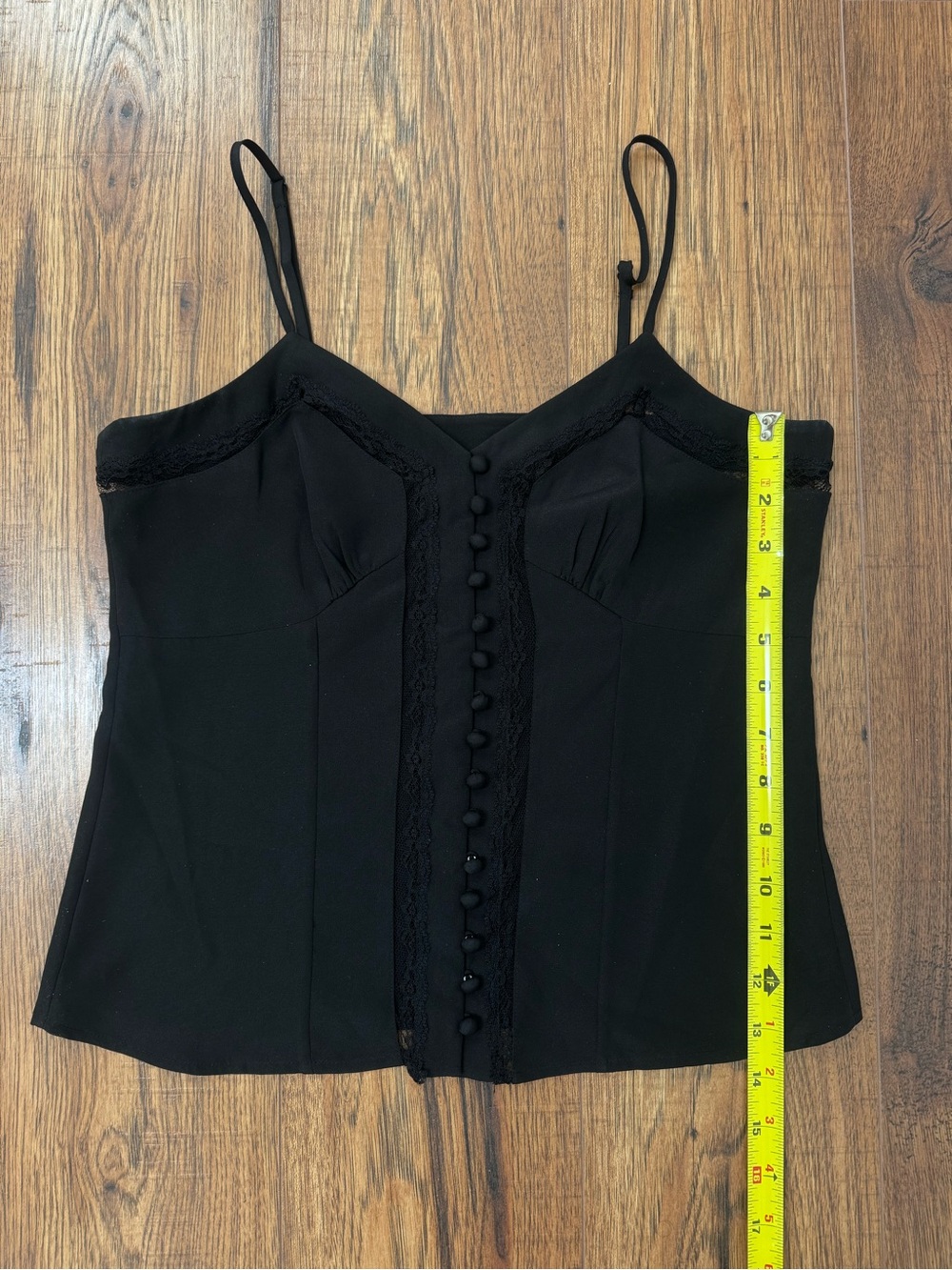 The Kooples lace trim black tank - Picture 3 of 8